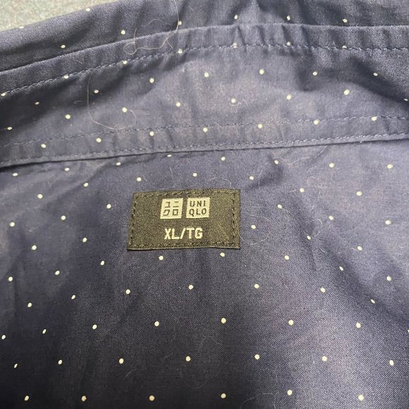 Uniqlo Polka dot Navy XL Shirt - Picture 2 of 5